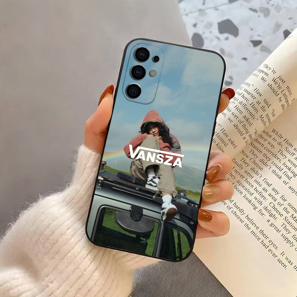 Cool Singer S-SZA-SZA-S Phone Case For Samsung S25,S24,S21,S22,S23,S30,Ultra,S20,Plus,Fe,Soft Silicone Black Cover