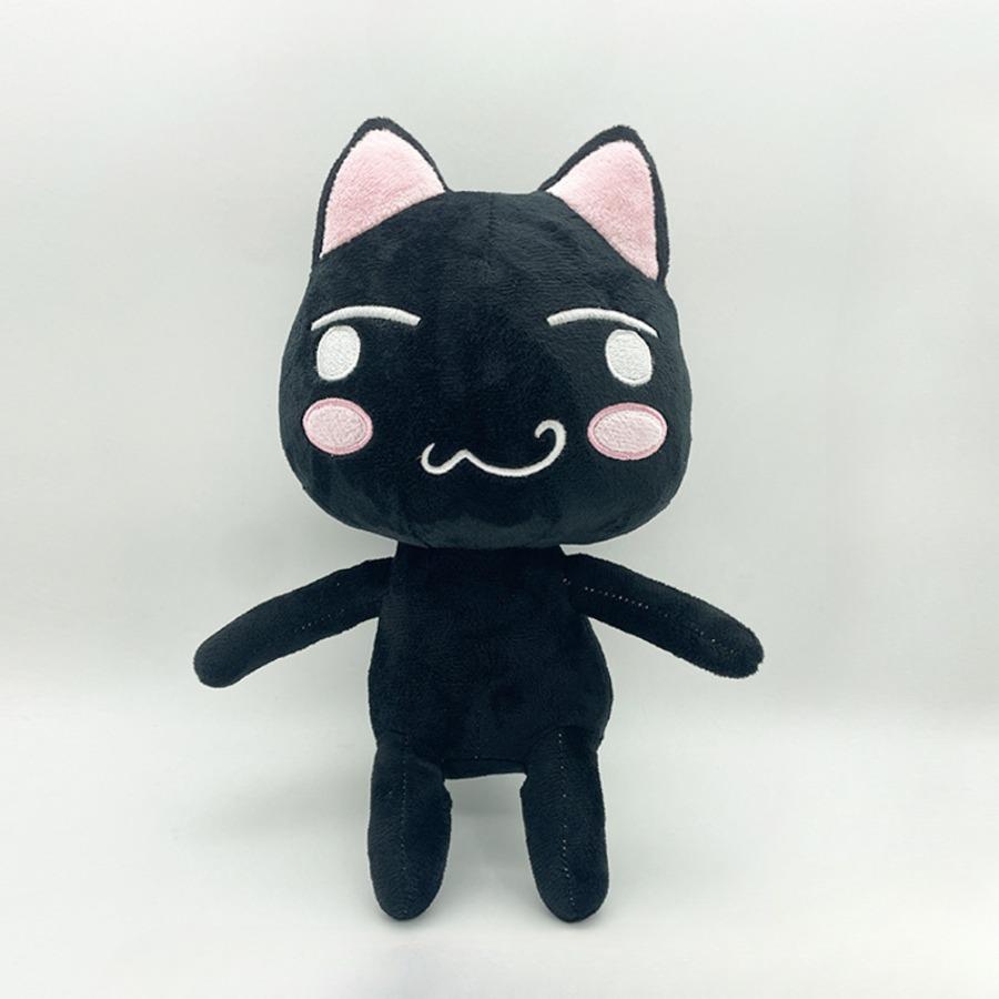 Милая Плюшевая Игрушка Кот Торо Иноуэ Пара Черно-Белый Кот Плюшевая Игрушка Улыбающиеся Мультяшные Животные Куклы Украшение Комнаты Подарок на День Рождения