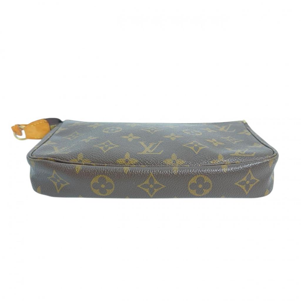 Louis Vuitton Клатч-кошелек Pochette Accessoires из канвы Monogram, коричневый, M51980, б/у