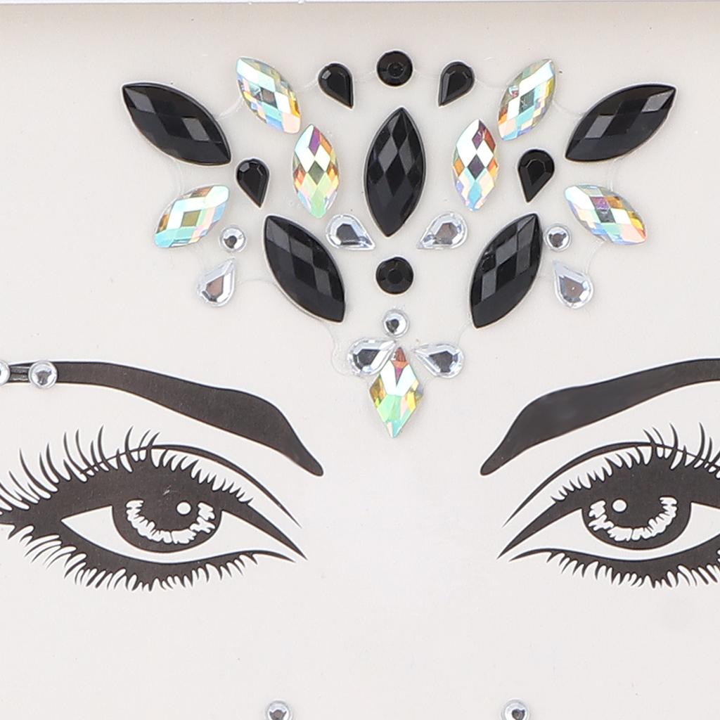 Глаза Лицо Стразы Наклейка Блеск Временные Наклейки для Лица Украшения для Фестивальной Вечеринки