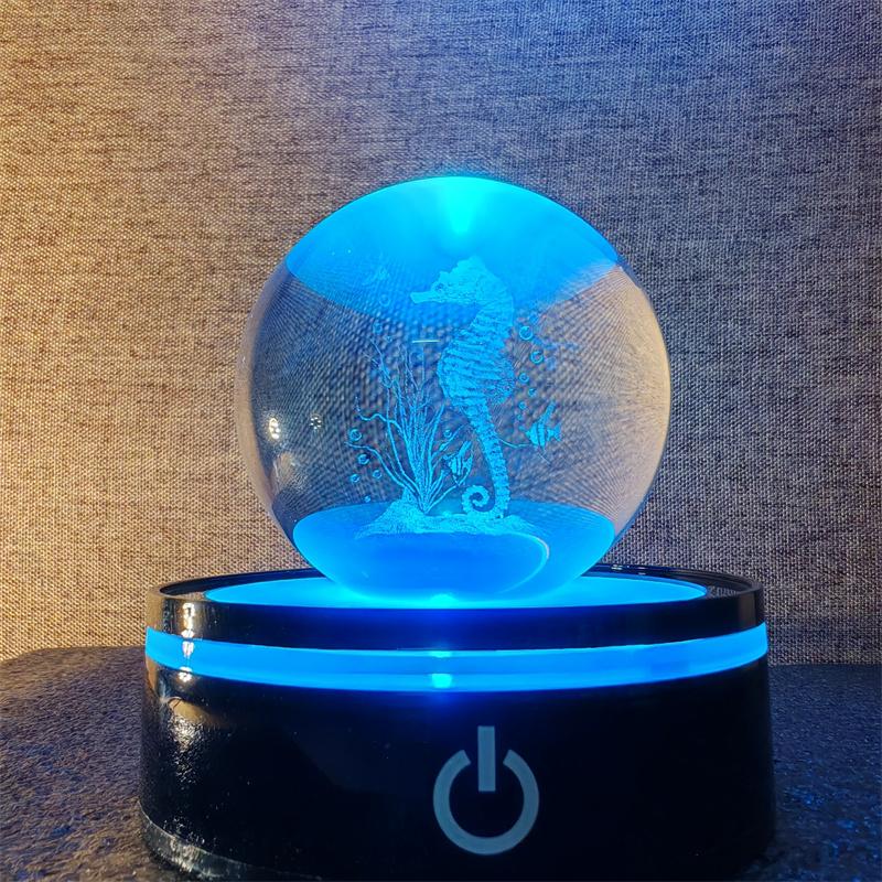 Солнечная система 3d хрустальный шар Хрустальный глобус Лазерная резка Хрустальный шар с шаровой подставкой Декоративные сферы планет Галактика Подарок на день рождения Украшения