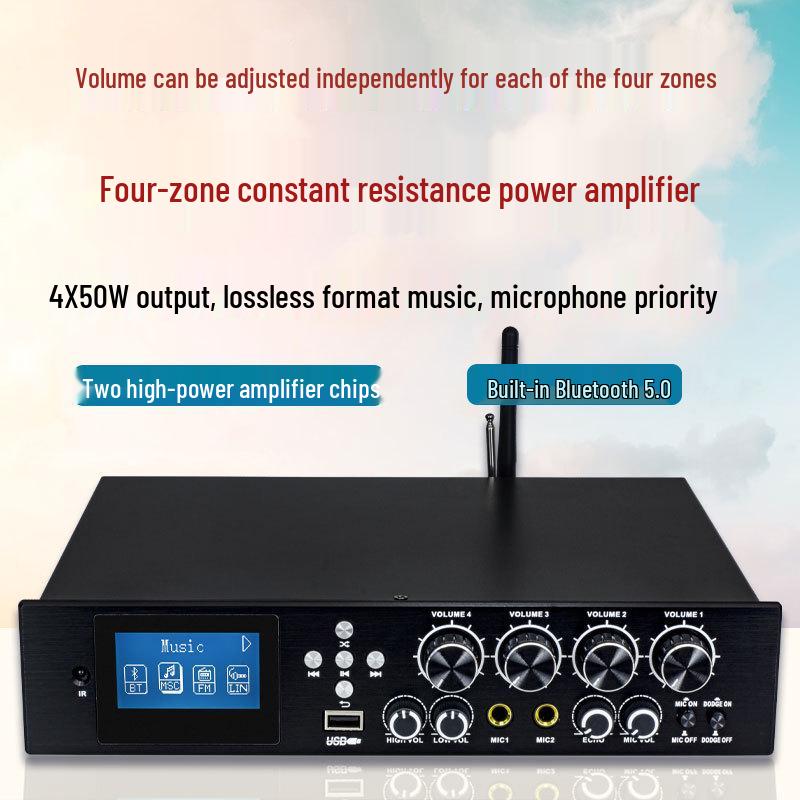 Bluetooth HiFi усилитель Tianlai с USB MP3 и FM-радио