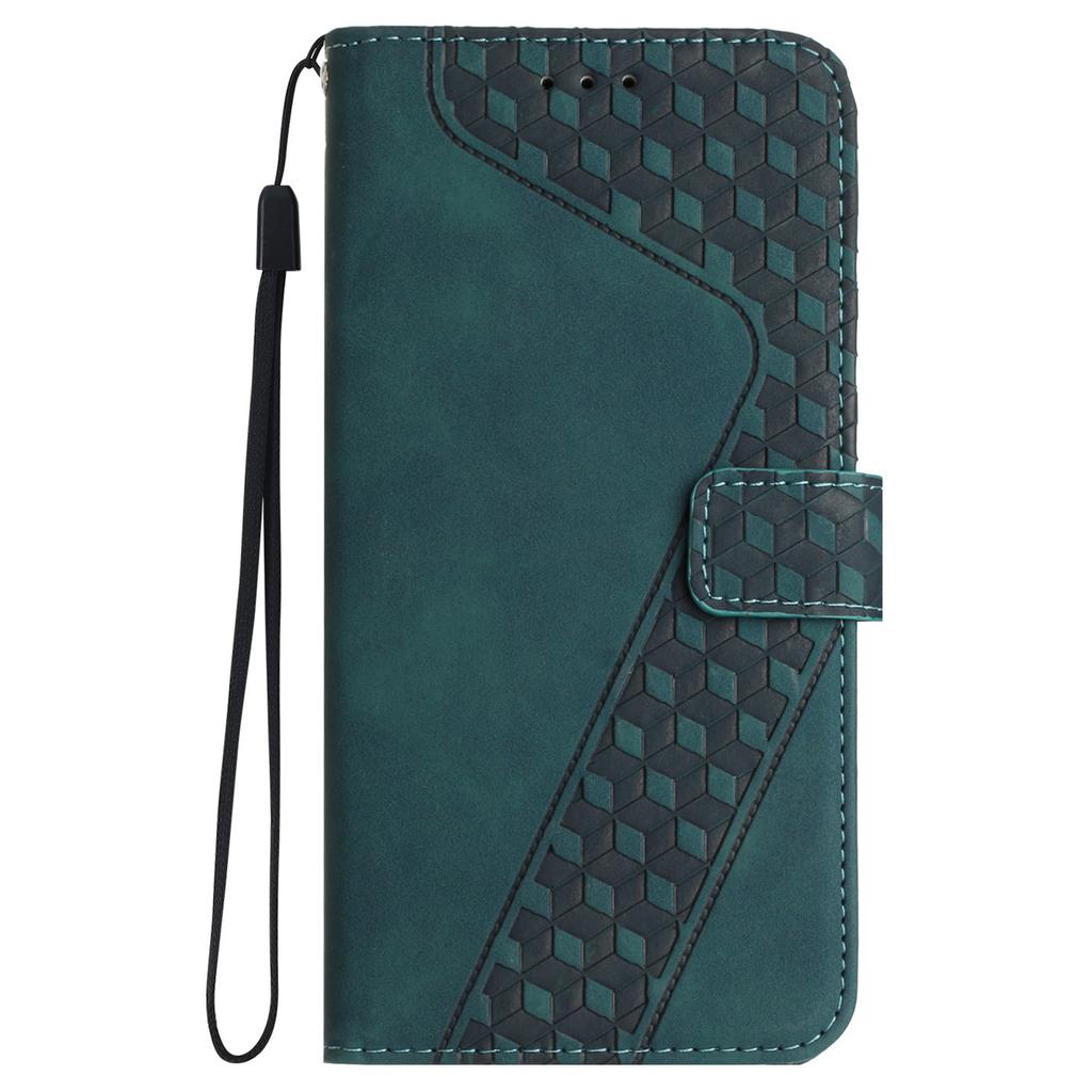 For iPhone 14 Drop Proof Case PU Leather Phone Wallet 7-Shape Imprinted Cover