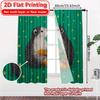 2D Flat Printing,2pcs Marmot Dance Chic Print Curtains Versatile Polyester Curtains Room Decor Perfect for Bedroom & Various