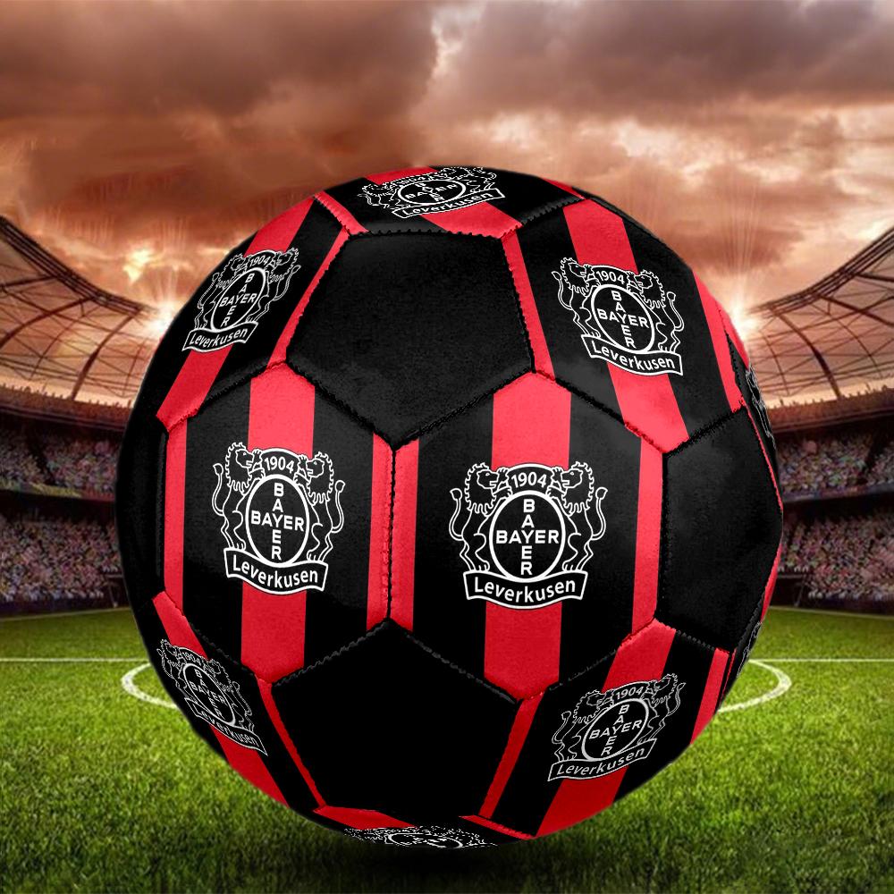Футбольный мяч для зала Bayer 04 Leverkusen Цветной Машинная строчка ПВХ Размер 5 Готов к командным тренировкам и соревнованиям Прочный Высокий отскок Крутой Спортивный Подарок