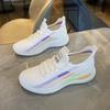Спортивная обувь для женщин, модные легкие кроссовки, новые дышащие нескользящие плоские повседневные кроссовки 2024 года, вулканизированная обувь для спортзала
