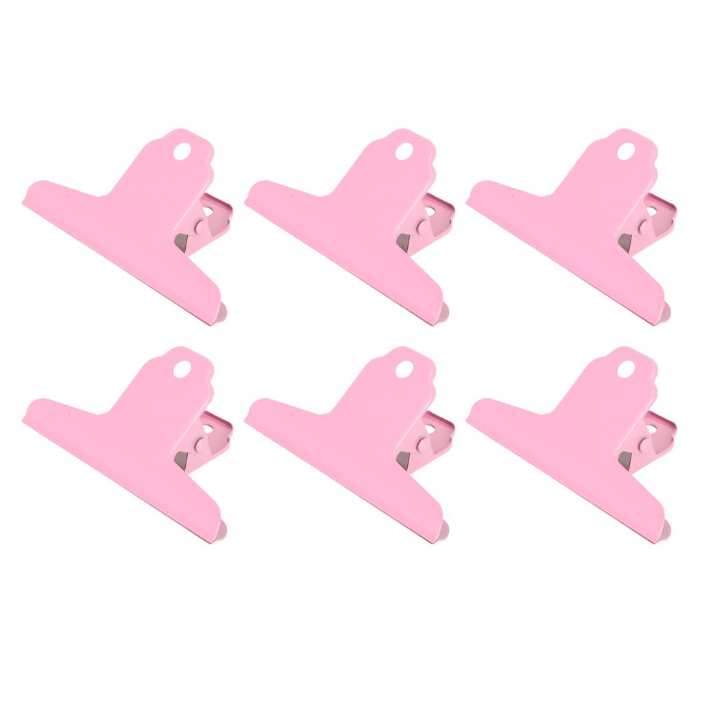 10pcs Metal Clip Iron Large Clip Strong Clamping Force Paper Clips for School Tickets Photos