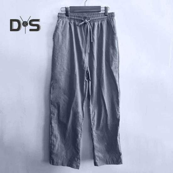 Женские повседневные брюки, однотонные свободные длинные брюки, эластичный пояс, регулируемые брюки на шнурке с карманами