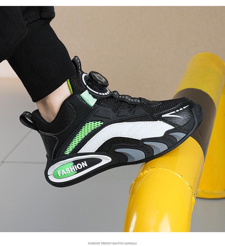 Детские баскетбольные кроссовки - Легкие, Средний/Большой размер, Кожа весна 2025, для мальчиков и девочек.