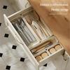 Adjustable Telescopic Storage Box with Combination Compartments - Ideal for Kitchen Cutlery, Socks, and More