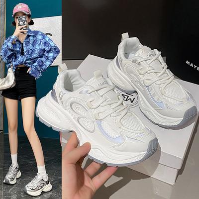 2025 лето новый корейская версия дышащие папины кроссовки женские ins студенческие повседневные туфли женские кроссовки на платформе женские Y5502