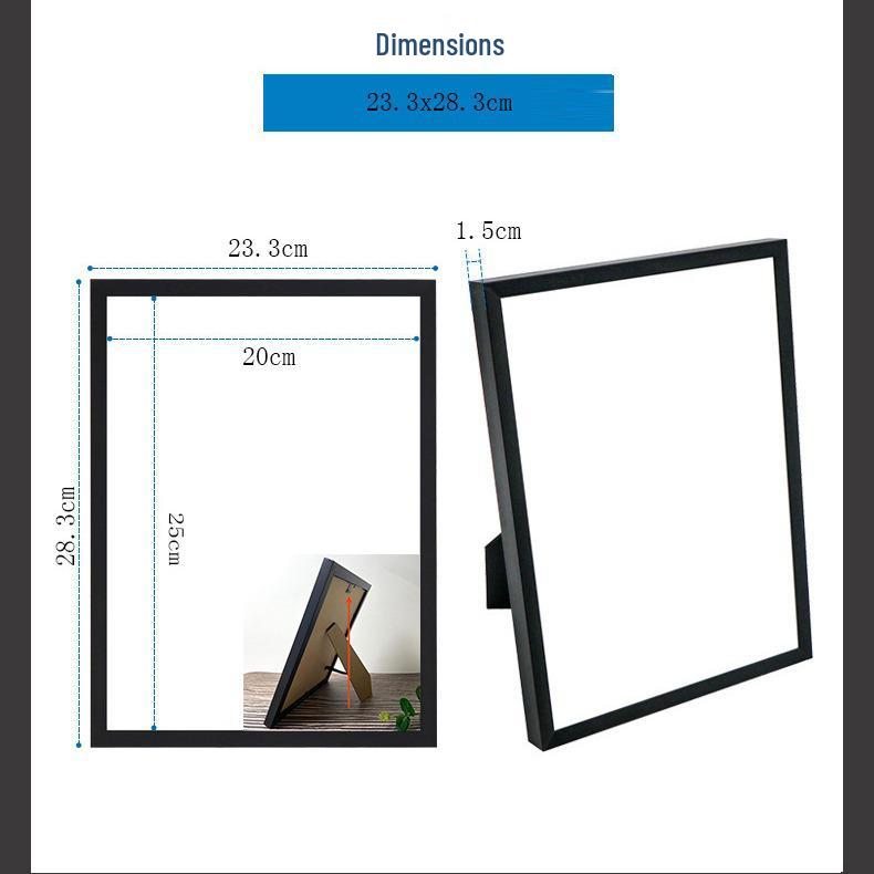 Современная американская простая фоторамка: 10", 14", 16" Настольный, Подходит для картонных рамок, Фоторамка с одной наклейкой