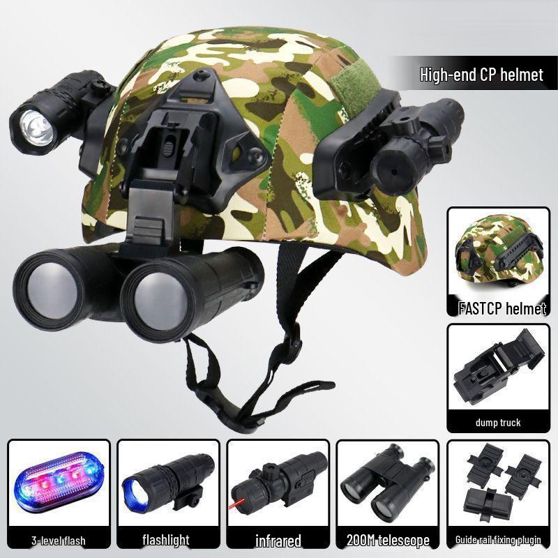 Детский тактический шлем - Версия для действий спецназа, Легкий дизайн военного фаната с Микки для детской боевой игры