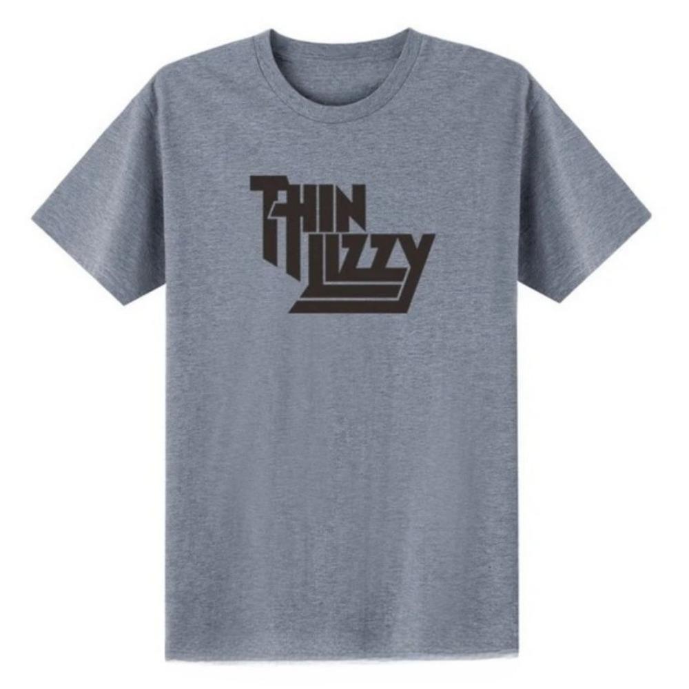 Тяжелый металл рок-группа Thin Lizzy футболка мужская топы музыка певец футболка с коротким рукавом хлопок круглый вырез футболка топ одежда