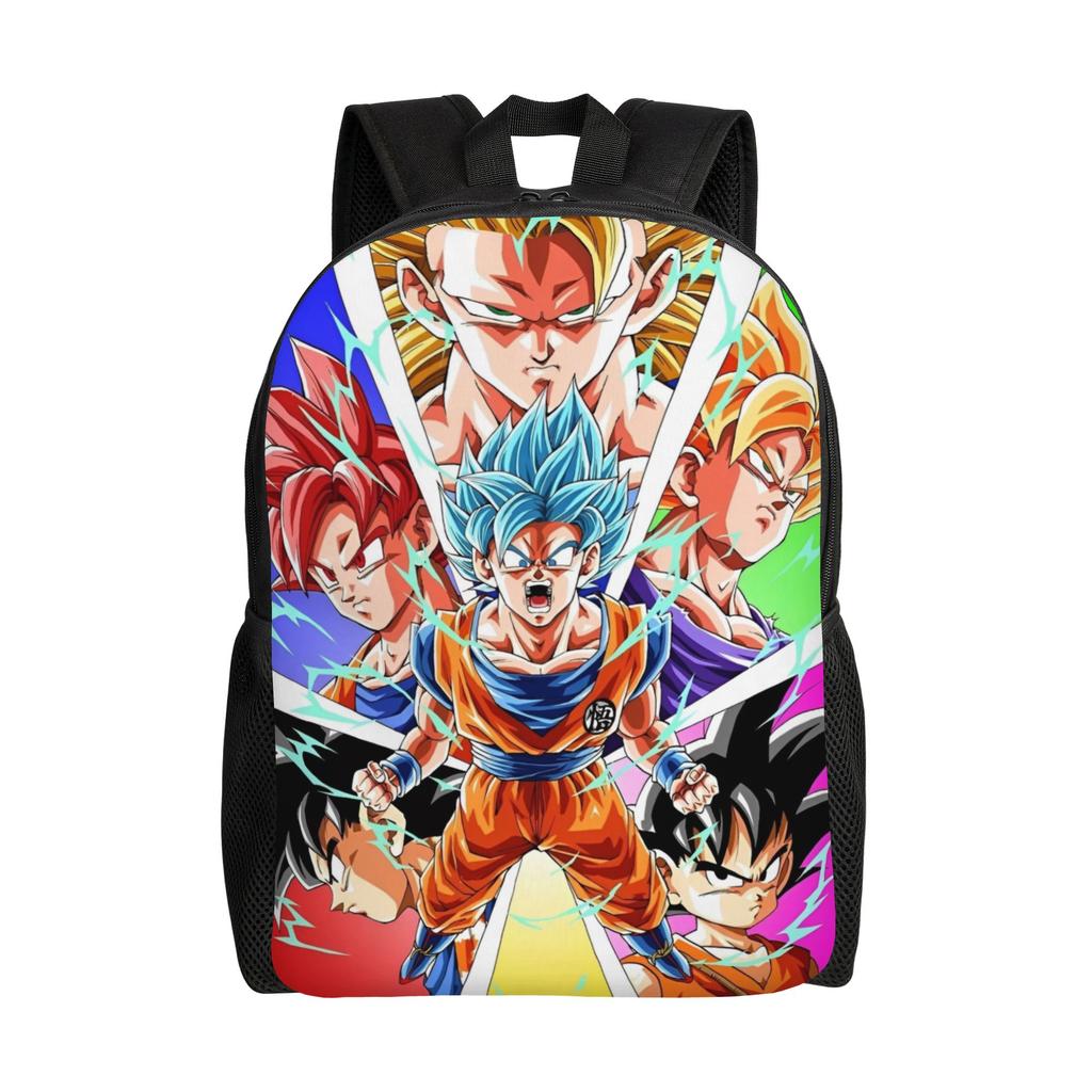 Рюкзак Dragon Ball для мужчин и женщин, крутой студенческий, для работы, с отделением для ноутбука, холщовые сумки, для улицы