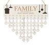 Family Birthday Reminder Wall Hanging Wooden DIY Birthday Tracker Plaque Wall Hanging Perpetual Calendar, Personalized