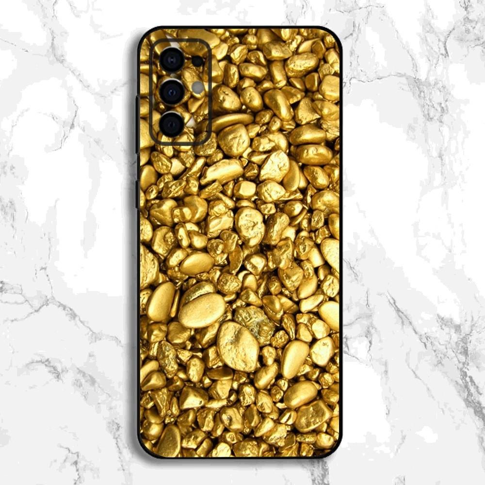 Швейцария Тонкий Золотой Чехол Для Телефона Для Samsung S24,S21,S22,S23,S30,Ultra,S20,Plus,Fe,Lite,Note,10,9,5G Черный Мягкий Чехол
