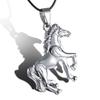 Fashion Cute Animal Horse Pendant Necklace For Women Dainty Silver Color Chain Clothing Costume Jewelry Accessories Wholesale