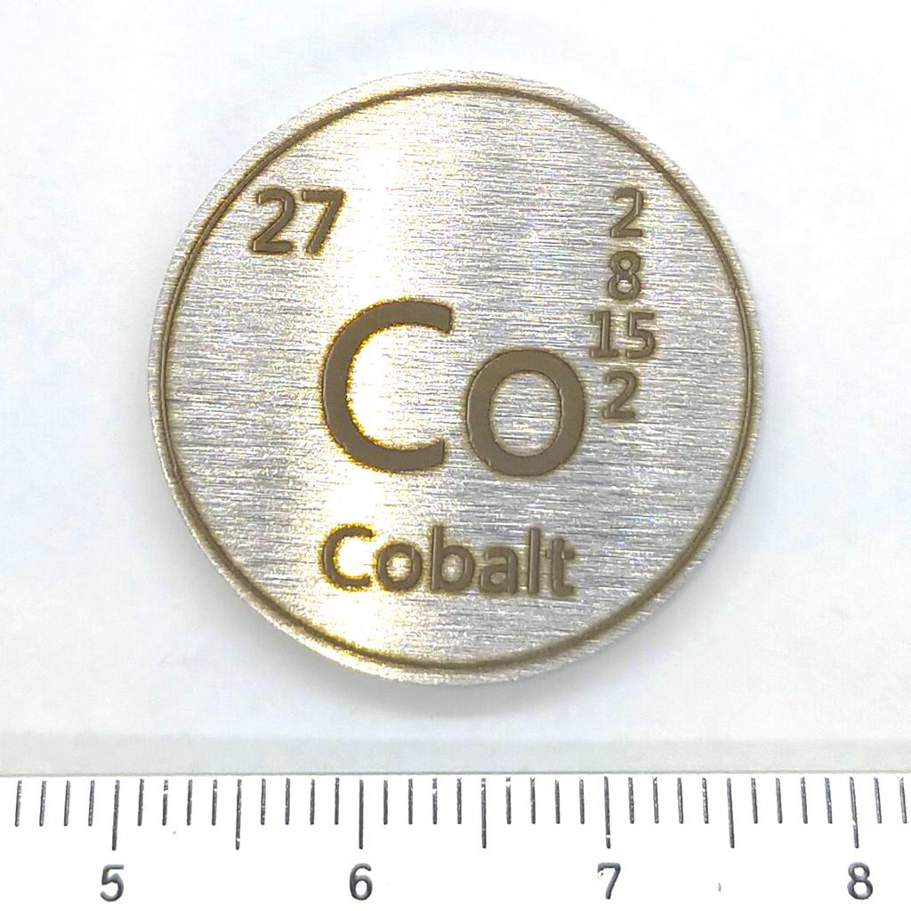 Элемент образец Кобальт Co 1 5 (монета, дюйм, штук)