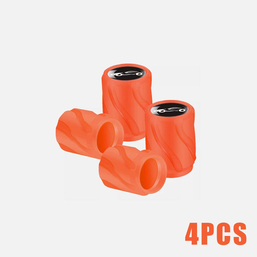 4X Универсальный светящийся колпачок вентиля автомобиля Автомобильная шина с логотипом Крышка вентиля Противопыльный чехол Подходит для автомобилей Мотоциклов Велосипедов