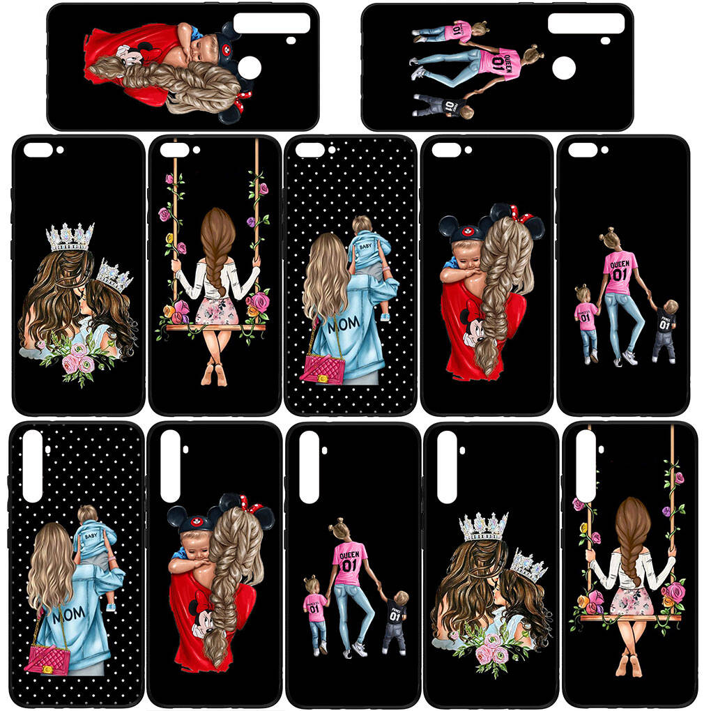 Чехол для iPhone 17 16 15 Xiaomi Poco Redmi Note 14 13 12 11 Pro Max Samsung Galaxy S25 S24 S23 OPPO Huawei Девочка Мама Семья Мальчик Женщина Чехол для телефона