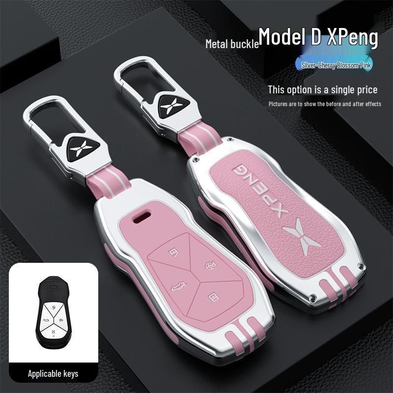 Premium Key Cover & Chain for Xiaopeng Models: P7, P7i, P5, G3, G3i, G6, G9 - Men's & Women's Edition
