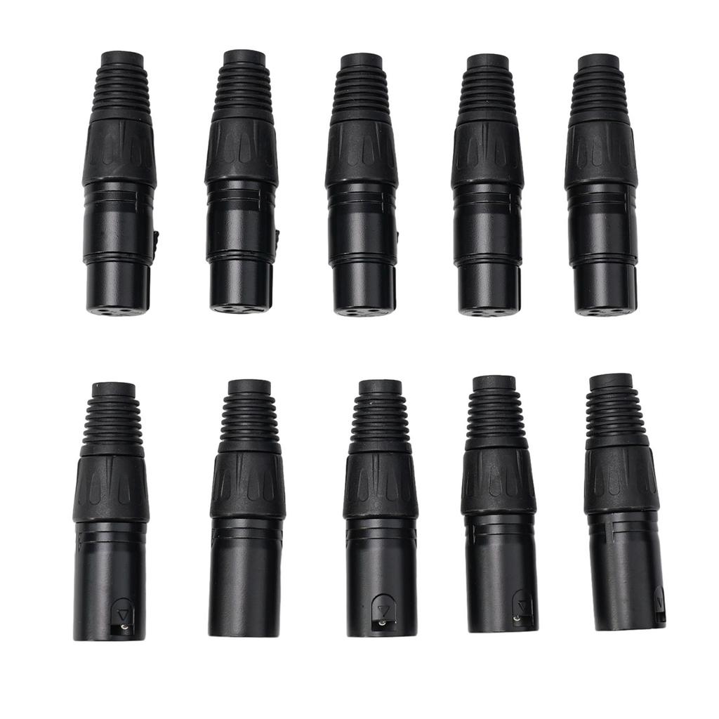 5 пар XLR DMX 3-контактный штекер и гнездо MIC Snake Plug Аудио Микрофонный Кабельный Разъем
