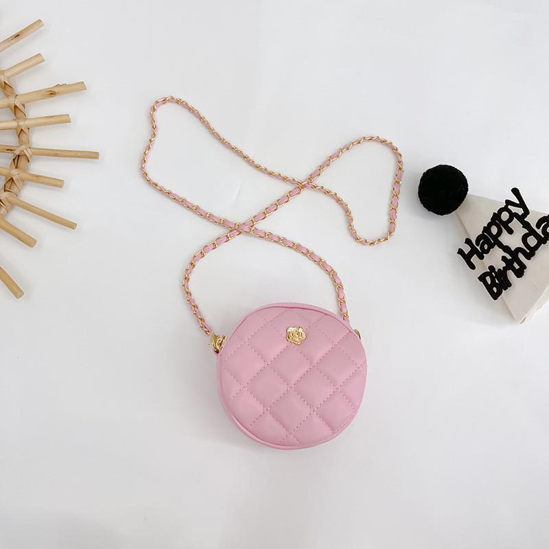 Узор Линг Сетка Мода Девочки Сумка Кроссбоди Стильная Цепочка Кошелек Сумка Круглая