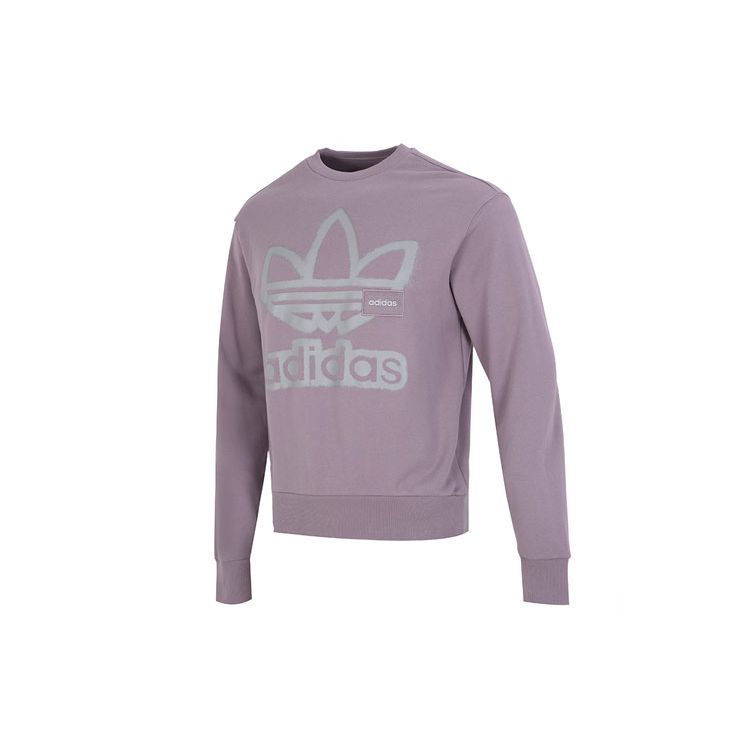 adidas Мужская толстовка Originals Adicolor Crew Neck с логотипом, фиолетовая HS1997