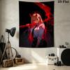 Franxx Zero Two Wall Tapestry Aesthetic Wall Hanging Printed Fabric Blanket Decorative Tapestries For Bedroom Living Room Home Decor