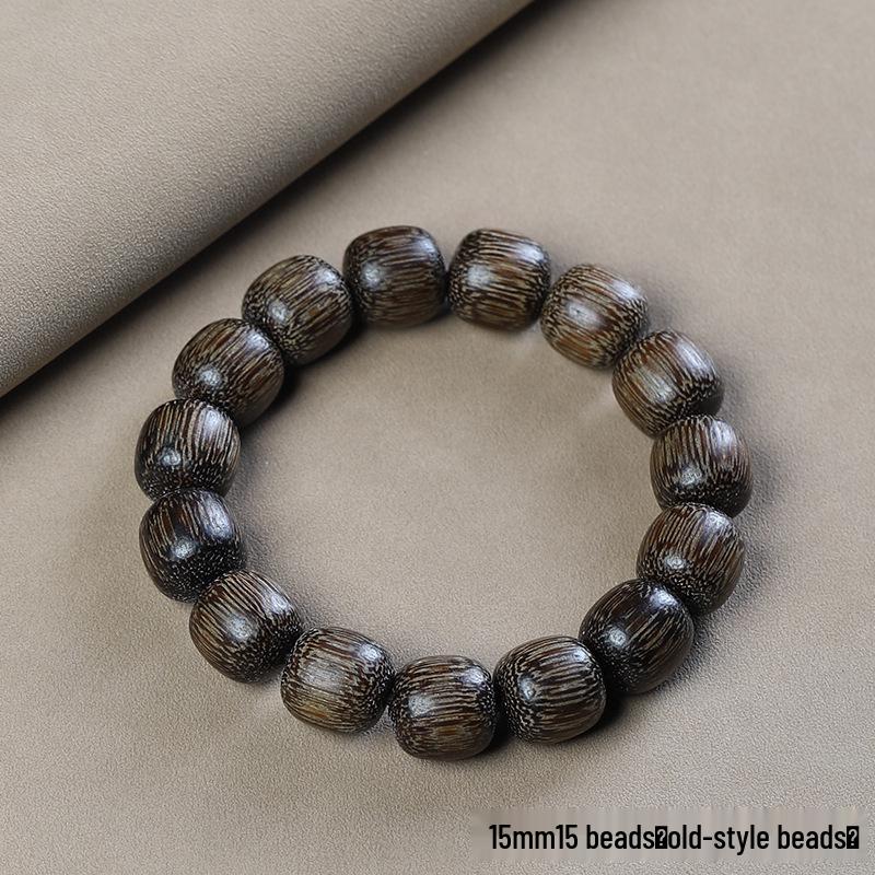 Vietnam Nha Trang Natural Agarwood Qinan Buddha Beads Bracelet for Men and Women