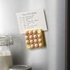 3D Egg Holder Refrigerator Magnet, Farmhouse Egg Tray Decorative Fridge Magnet, Memo Notes Photo Holder for Home Kitchen Office