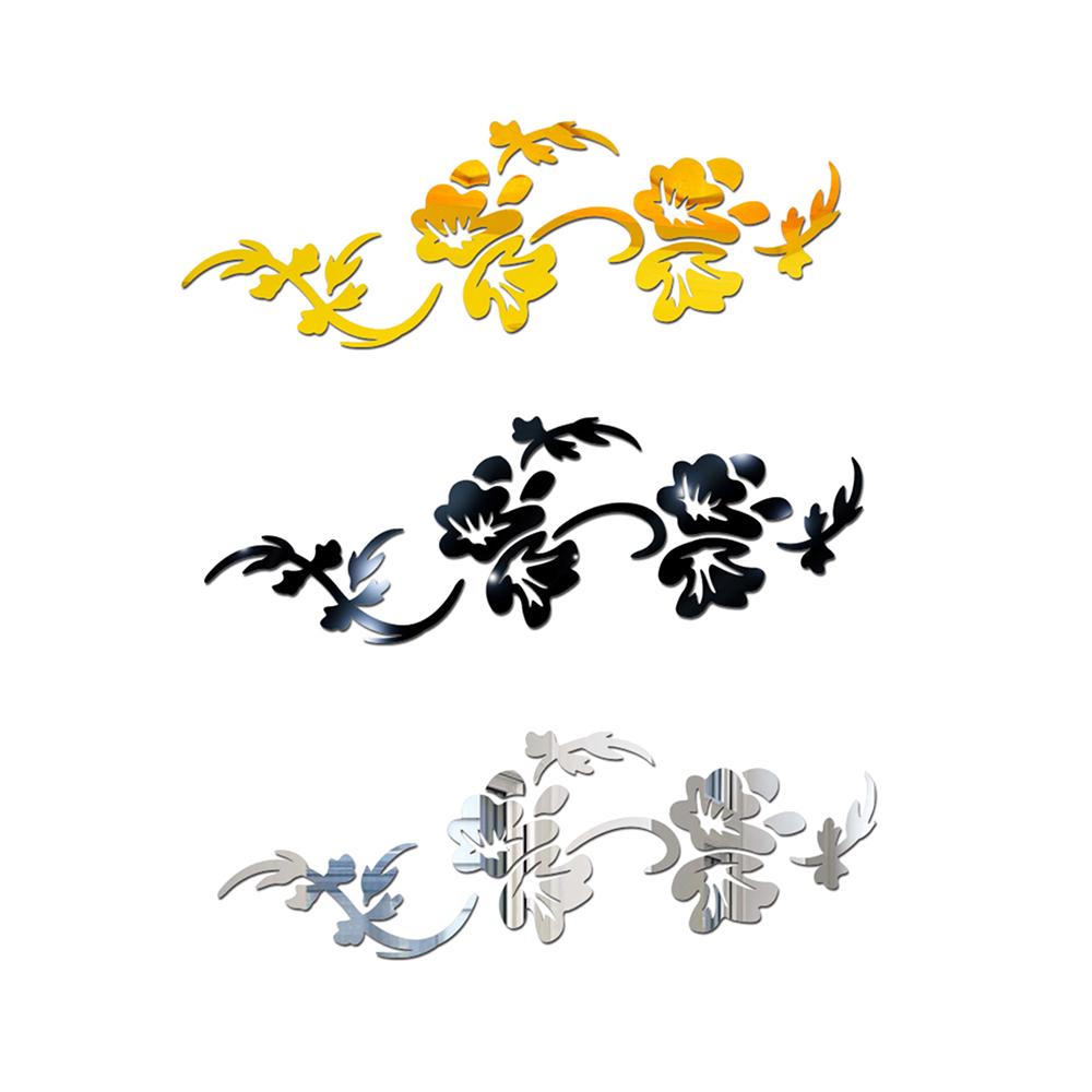 New Creative Acrylic Mirror Wall Stickers Three-dimensional Environmental Personality Wall Stickers KTY