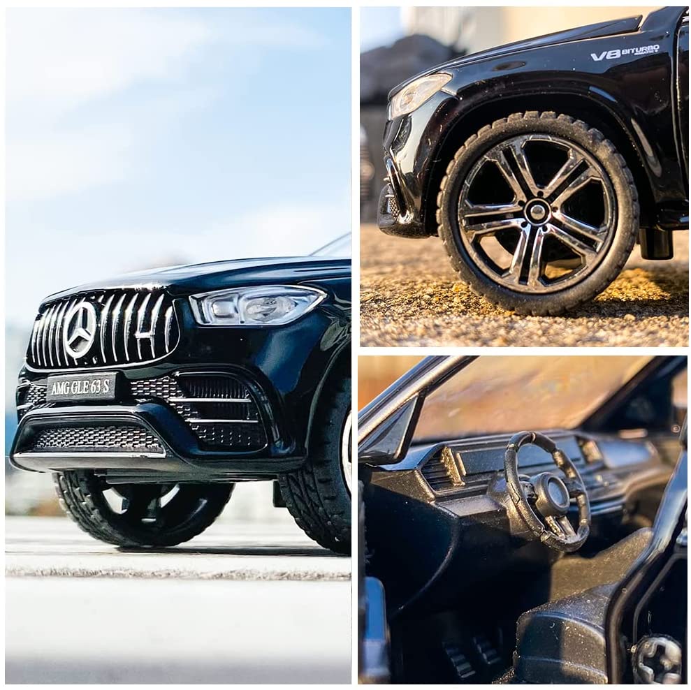 1/32 масштаб Benz AMG GLE 63S внедорожник игрушечный автомобиль, литая под давлением модель автомобиля с откидной спинкой со светом и звуком игрушечный транспорт для детей и мальчиков