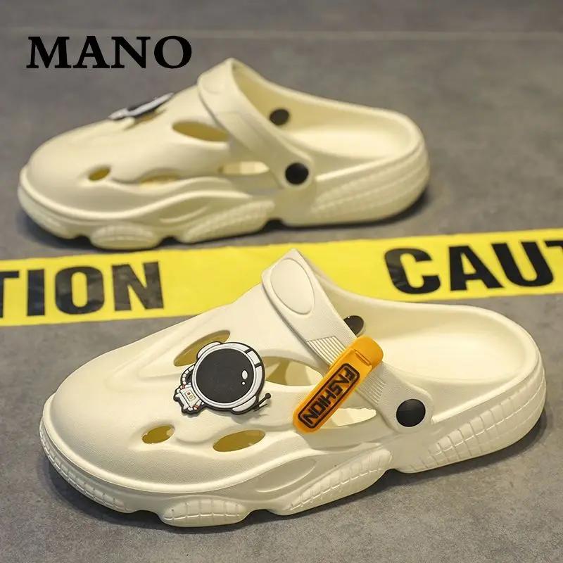 Slippers for Men House Walk Around Home Indoor Platform Casual Sandals Man Pvc Low Price 2024 Fashion Style High Quality Shoes