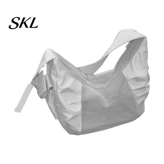 Escape-proof Pet Travel Bag Sling Carrier with Breathable Mesh, Safety Tether, Washable Cat Easy Clean Transport Box Bag, Crossbody for Cats And Small