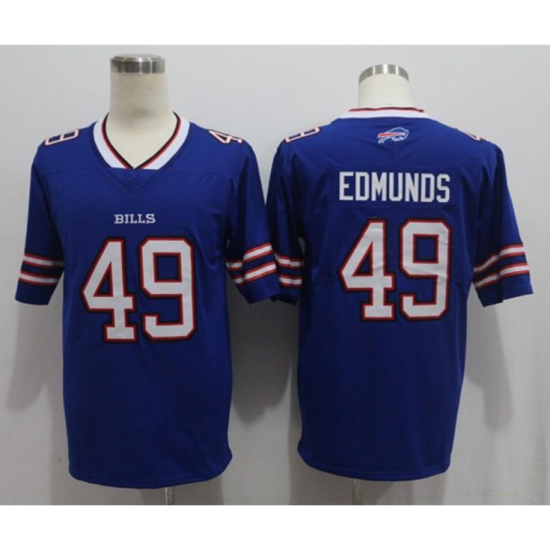 Buffalo Bills NFL Football Jersey 17 Josh Allen 27 Stefon Diggs 14 Isaiah Whitehead Authentic Style Fan Wear