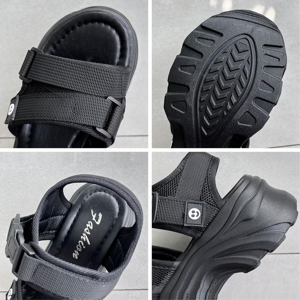 Сандалии для спорта легко ходить каблук 6 см [Magno] Женщины на толстой подошве, сандалии, легкие, в, обувь, (бежевый, 23.5 см)