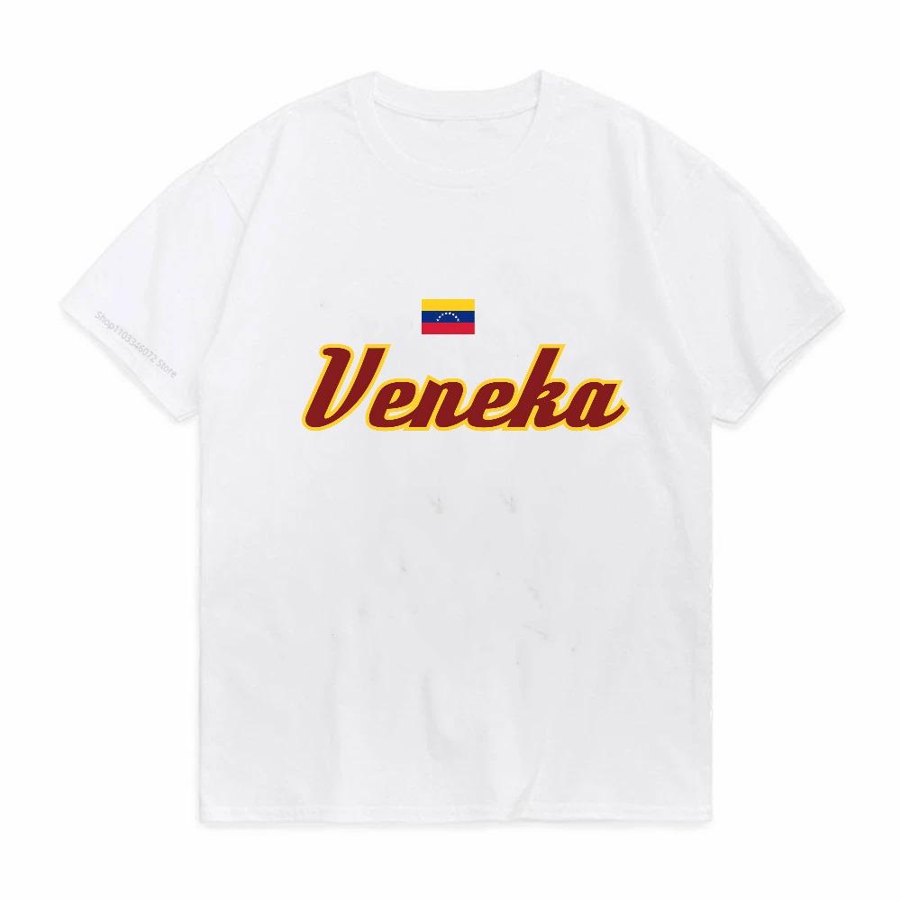 Venezuela Flag Print TShirt Fashion Casual ONeck Short Sleeve Comfortable Lightweight Loose Fit Tshirt Summer Breathable Top