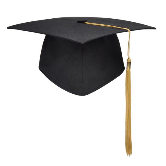 Graduation Cap with Tassel Bachelors Hat with Adjustable Size Elastic Band Graduation