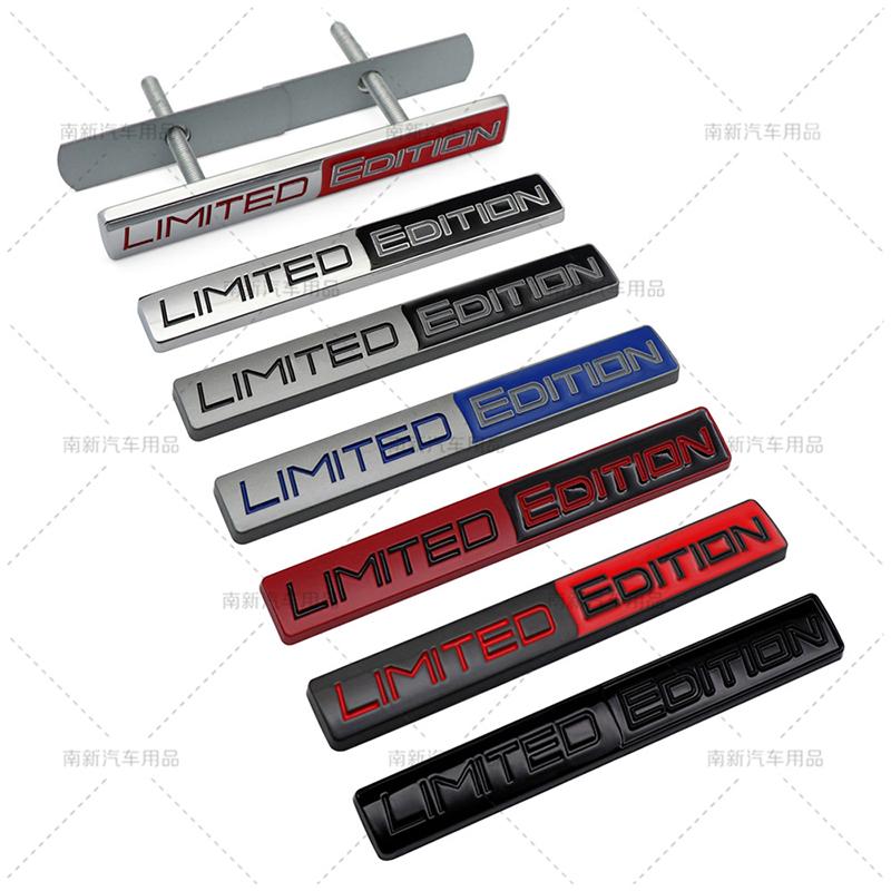 Metal Limited Car Front Grill Emblem Stickers Rear Trunk Badge Decal For Jeep Wrangler Grand Cherokee Dodge SRT Challenger ALW1