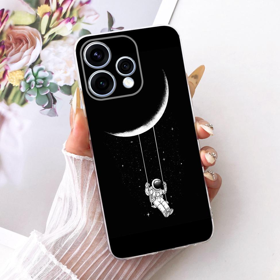 Transparent For Oppo Reno15 Cover Luxury Cute Cat Fashion Butterfly Cool Painted Bumper Casing For Oppo Reno15 5G CPH2825 Case