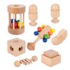 Montessori Enlightenment Early Education Toys For Infants And Toddlers Babies Can Chew Wooden Hand Rattles To Soothe And Grasp Educational Toys