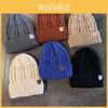 Knit Hat For Men With Solid Color Design Warm Thickened Beanie For Winter Outdoor Use