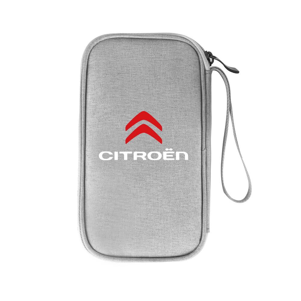 Multi-Function Car Travel Cable Bag Digital Product Storage Bag For Citroen C4 Picasso Xsara C5 Aircross Cactus C1 C2 C3 C6 C8