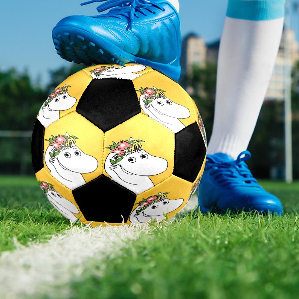Moomin Theme Size 5 Soccer Ball, Suitable for Both Indoor and Outdoor Matches, a Gift Suitable for Everyone.