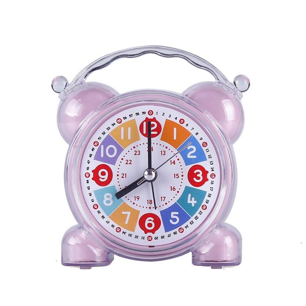 Early Education Children Desktop Clock Silent Table Alarm Clock Bedroom Bedside