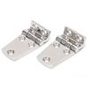 2 шт. Морской смещенный шарнир из нержавеющей стали 316, зеркальная полировка, 2-1/5" x 1-1/2", короткий боковой шарнир для лодки, смещенная конструкция короткой стороны