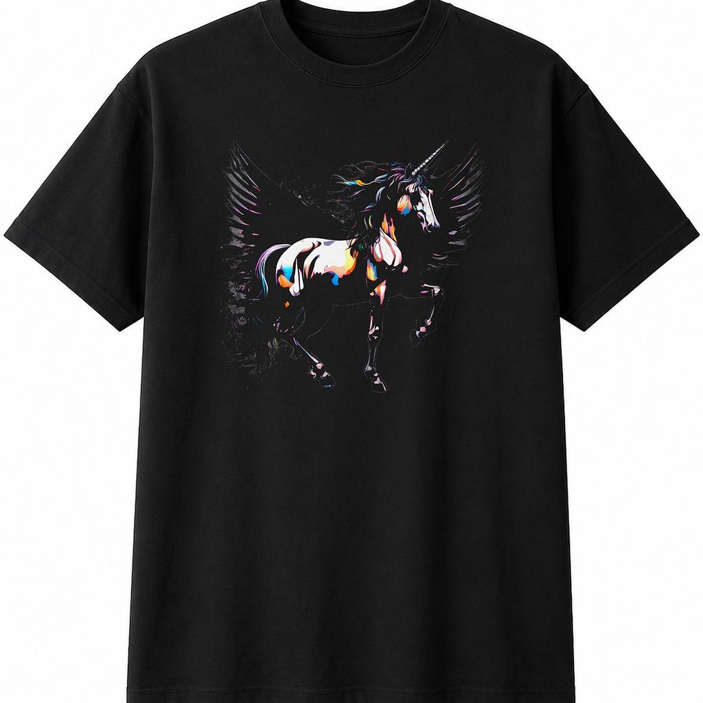 Neon Unicorn Fantasy Mens Womens T-Shirt Legend Unisex Novelty Gift Tee Funny