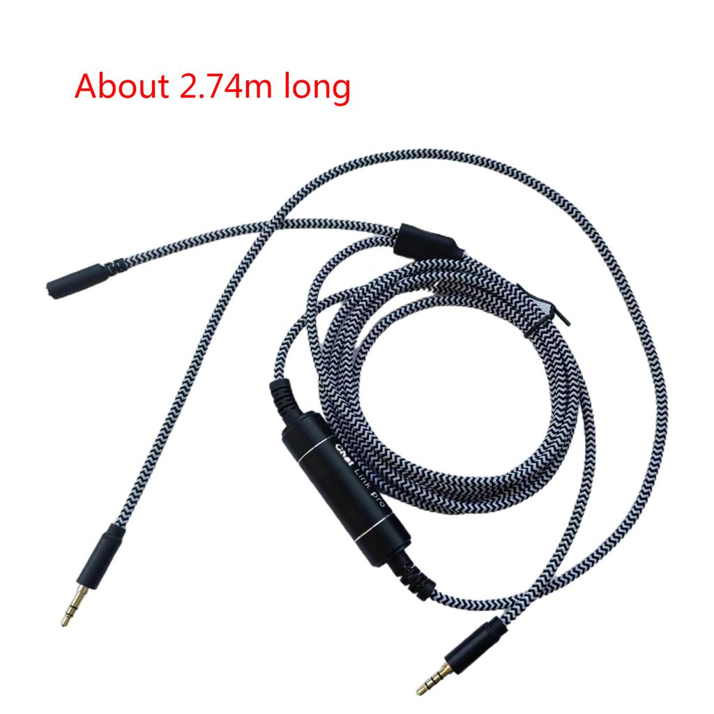 Chat Link Pro Cable Capture Voice Chat Gameplay 2M Sound Extra Long Cable Sturdy and Stretchable Chat Link Pro Cord